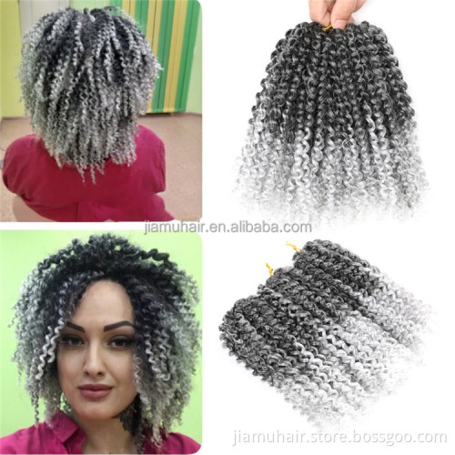 afro kinky curly twist Crochet Hair Extensions synthetic bob marly Braiding Hair Ombre crochet braids wholesale